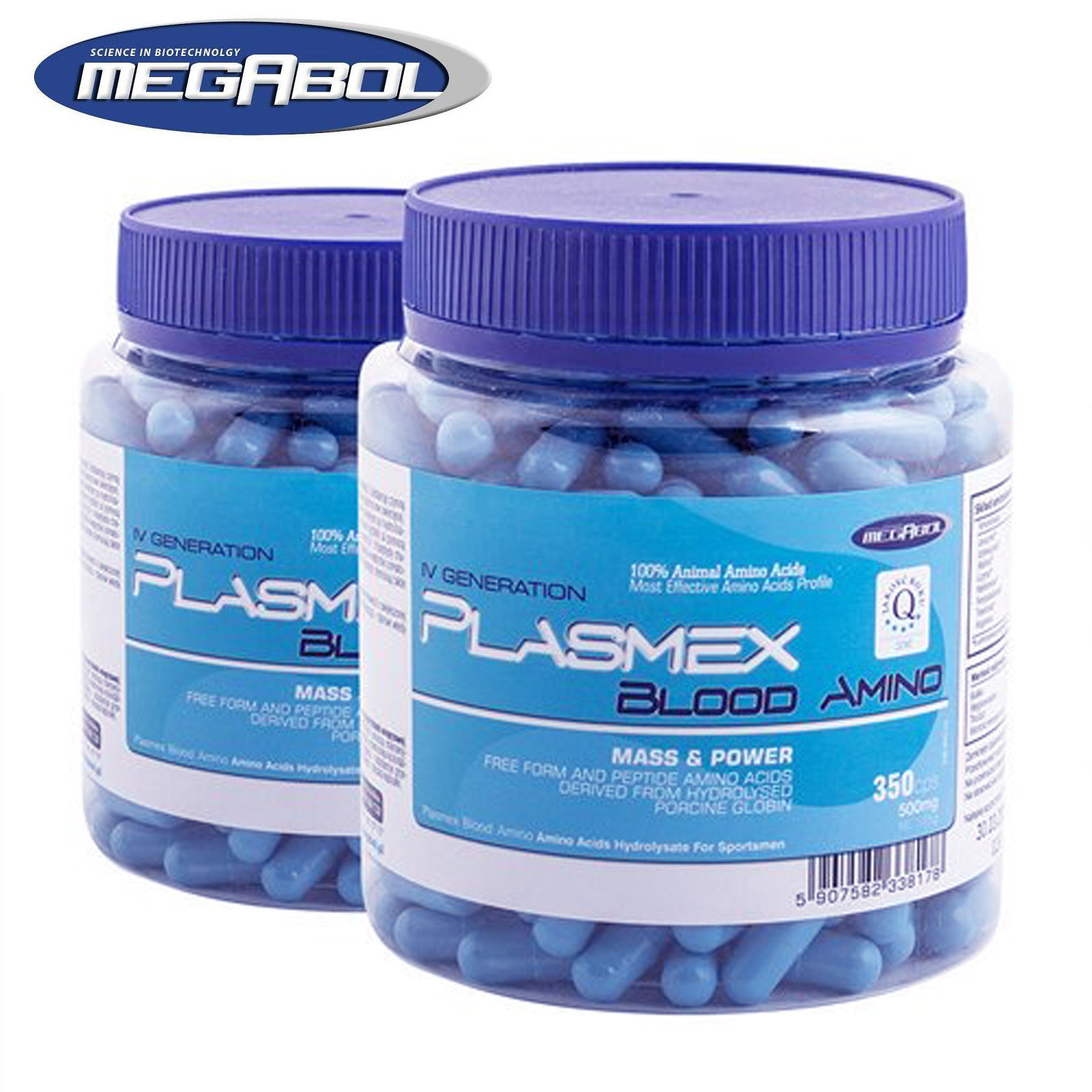 Plasmex 350Caps. Animal Full Spectrum Amino Acids BCAA Protein Pills Muscle Gain