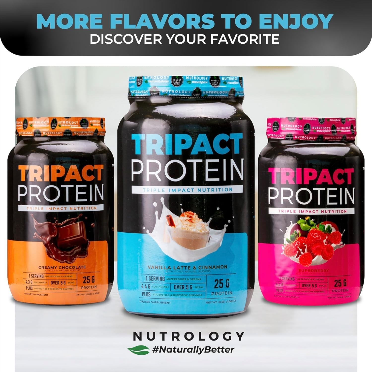 Tripact Protein – Vanilla Latte & Cinnamon (20 Servings)