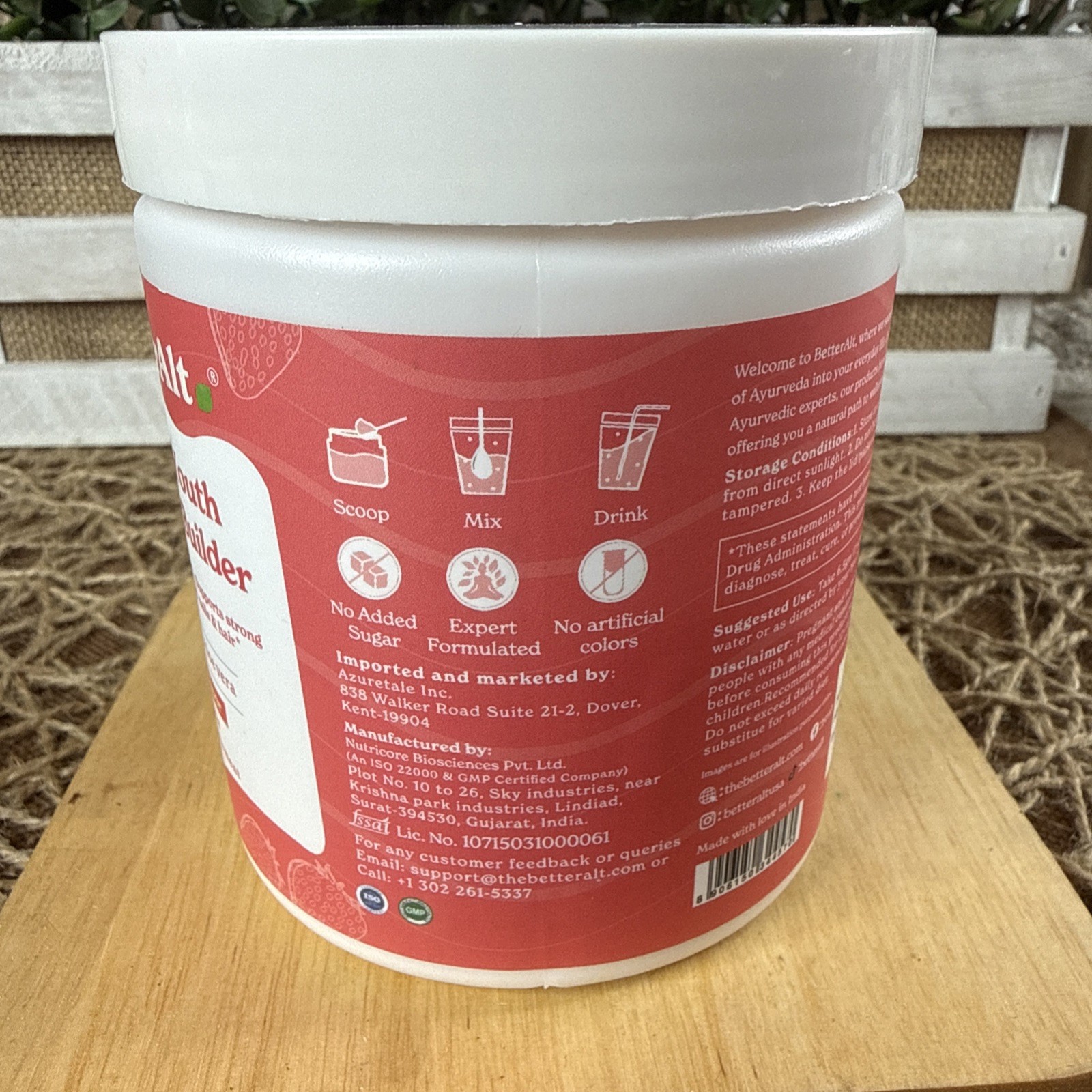 BetterAlt Eternal Youth Collagen Builder Berry Flavor Powder Supplement