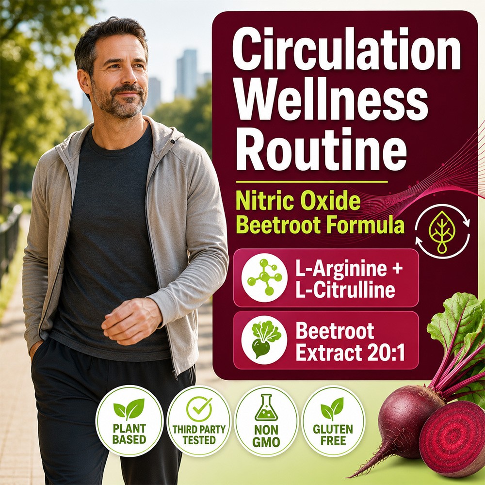Sugar-Free 8in1 Beet Root Gummies,Daily Heart & Circulation Supplement, 60 Count