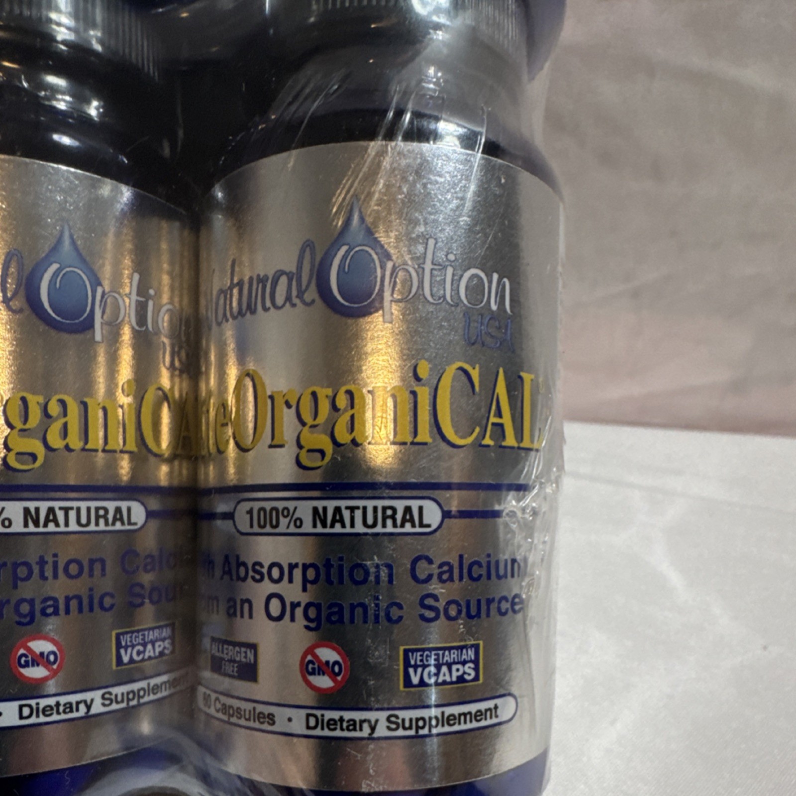 Natural Option USA Osteo D3 & OsteOrganiCAL Calcium 12-Pack, Exp 01/27