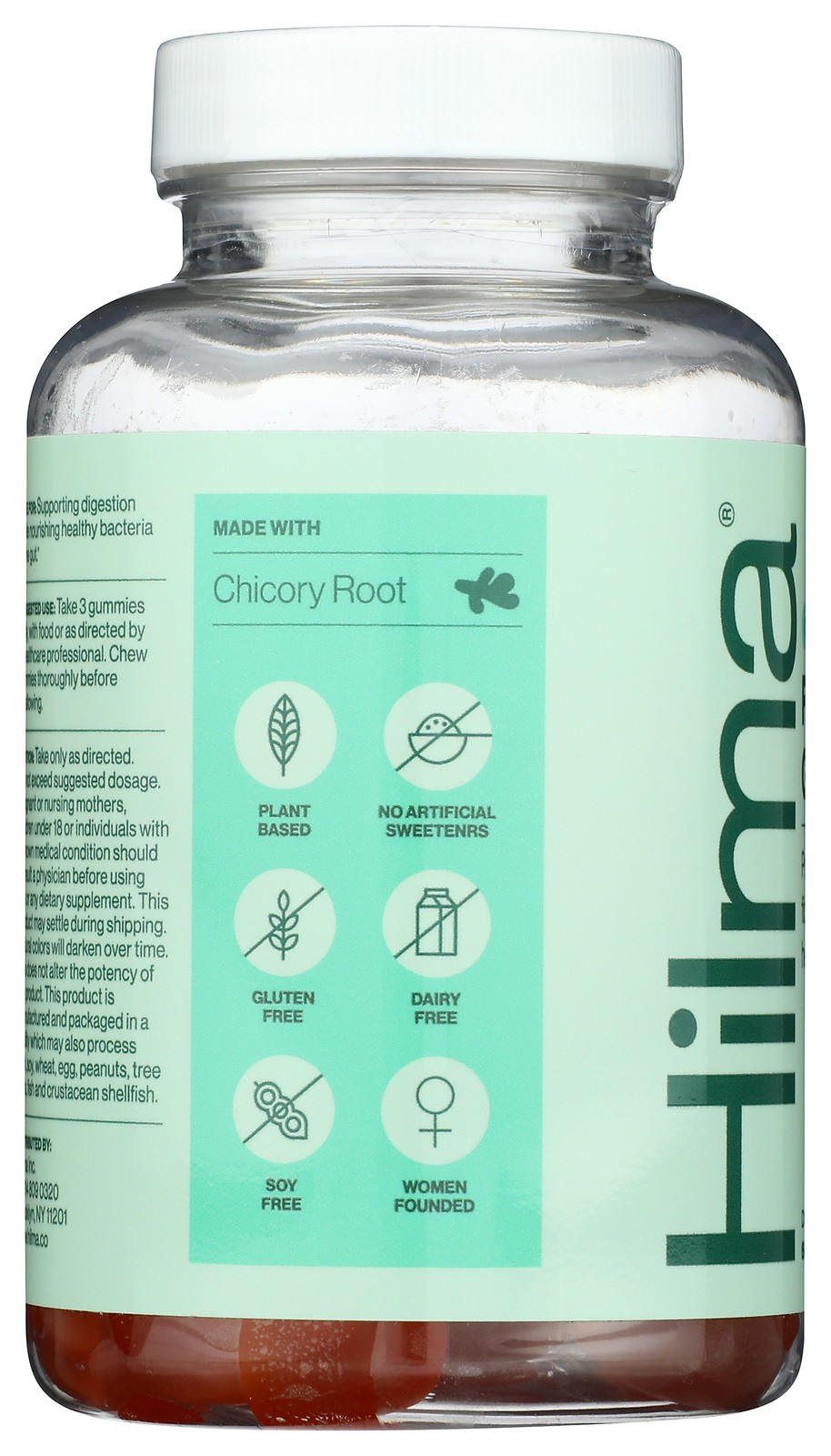 Hilma Dietary Supplement Fiber Gummy 60 Count Citrus Berry Flavor Ct 1 Pack