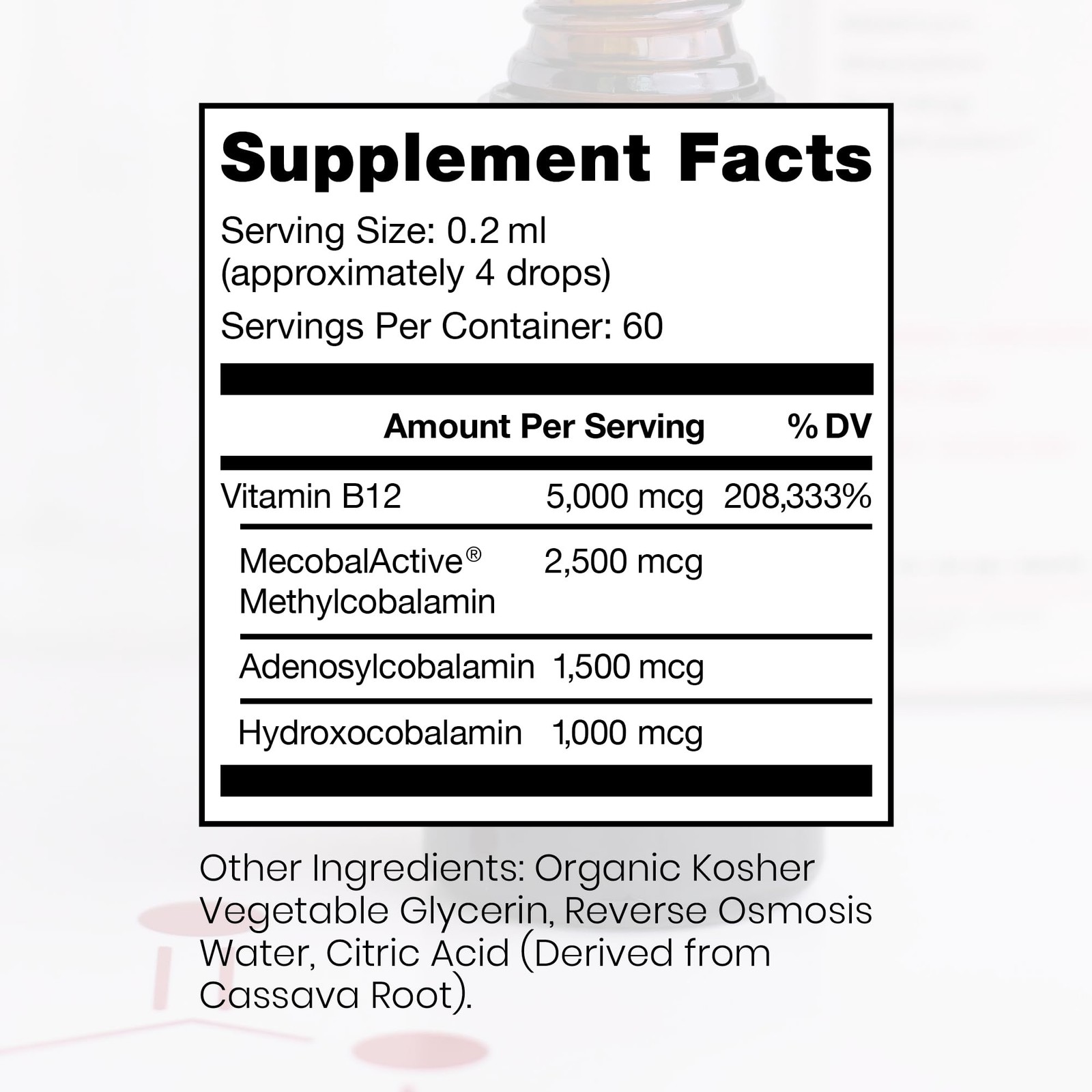 Pure Therapro Rx Vitamin B12 Supplement for Men & 0.34 Fl Oz (Pack of 1)