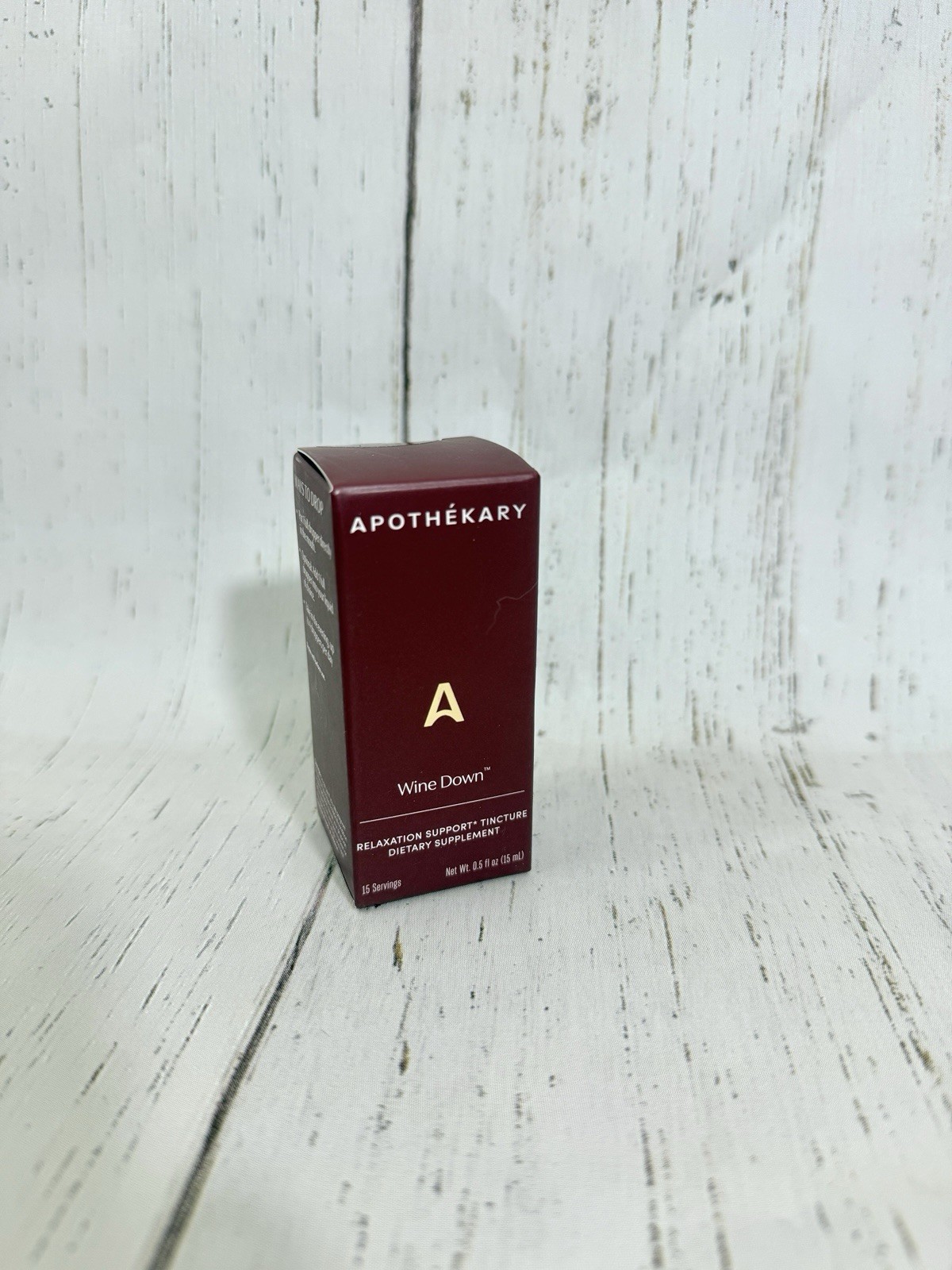 Apothekary Take The Edge Off & Wine Down Stress Relief Relaxation Drops NEW 15ml