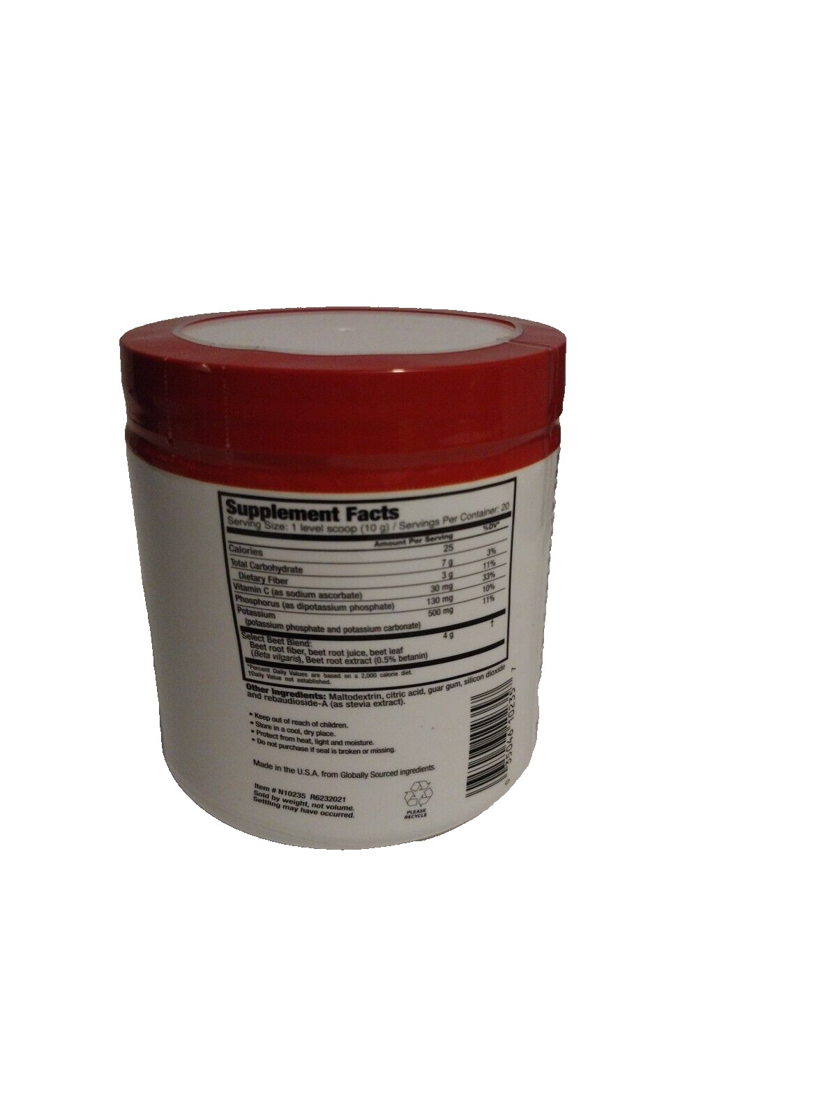 NUTRITIONWORKS Beets Circulation Super Food Dietary Supplement 20 Servings 200 g