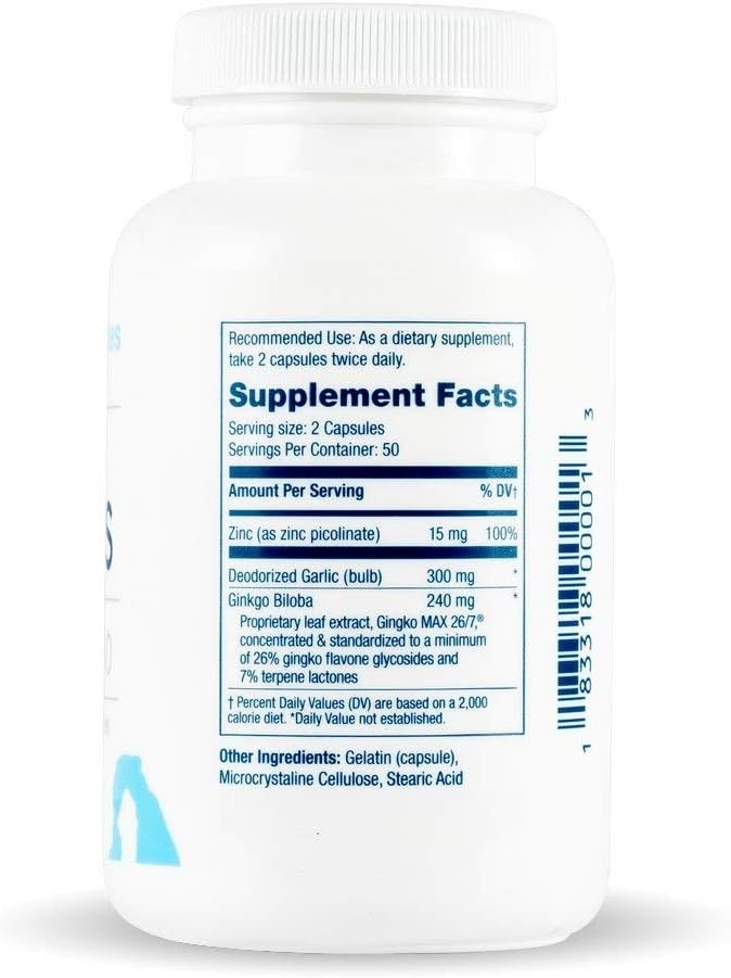Arches Tinnitus Formula with Ginkgo Max 26/7 – Natural Relief in 60 Capsules