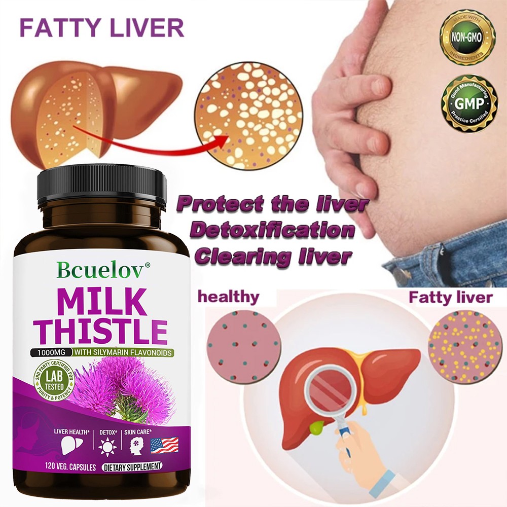 Milk Thistle Extract Support Liver Detoxification Repair Liver Cells Antioxidant