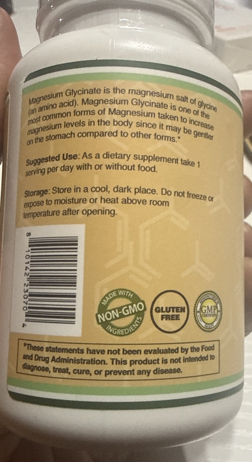 Double Wood Supplements Magnesium Glycinate Extra Strength 90 Capsules – New