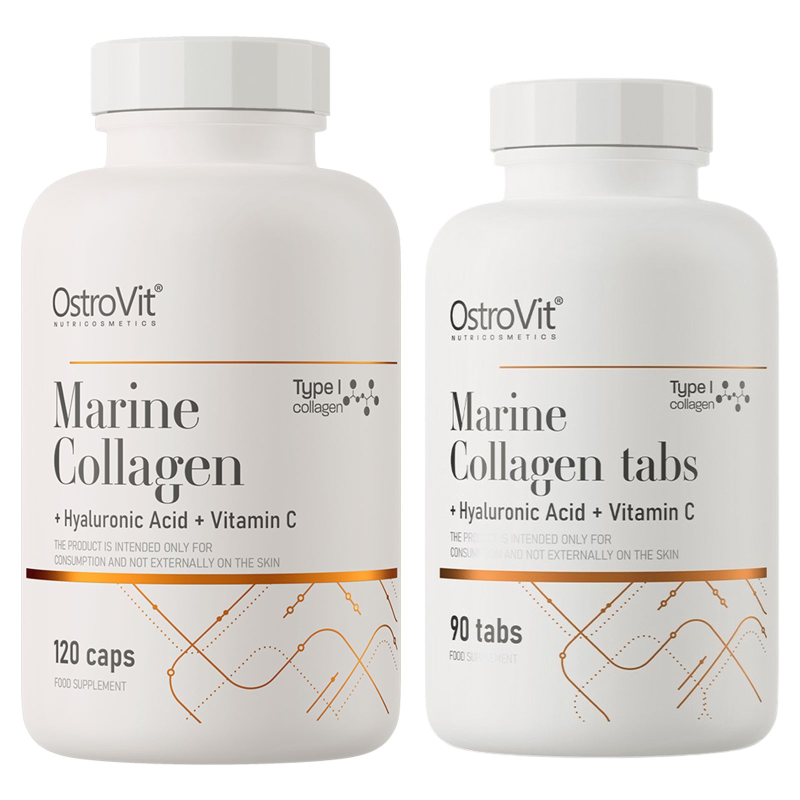 Premium Marine Collagen Type I + Hyaluronic Acid + Vitamin C – Tablets / Capsule
