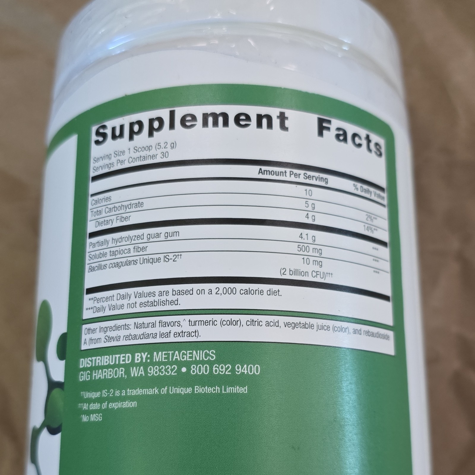 Metagenics UltraFlora Fiber Prebiotic + Probiotic Orange 5.46 oz Exp 01/2028