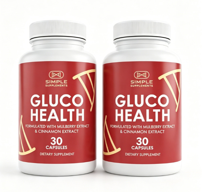 Gluco-Health Blood Health Support Dietary Supplement 30 Capsules （1-5 pack）