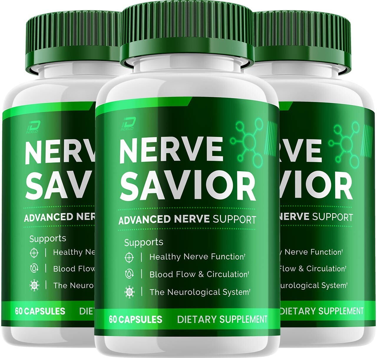 Nerve Savior for Neuropathy, Nerve Savior for Circulation, Inflammation (3 Pack)