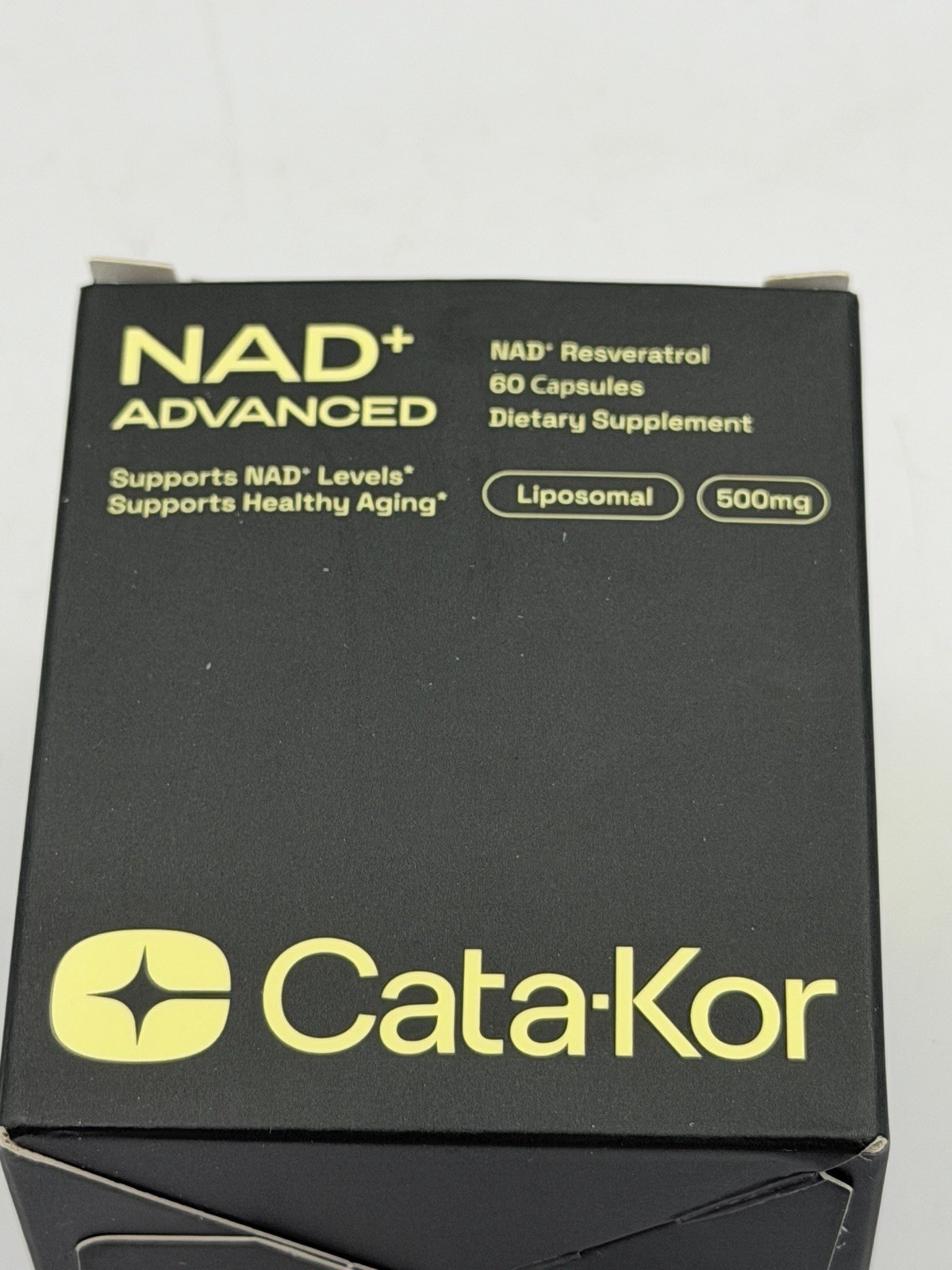 Cata-Kor NAD+ Advanced Liposomal NAD+ + Trans-Resveratrol 500mg Capsules 60 Ct