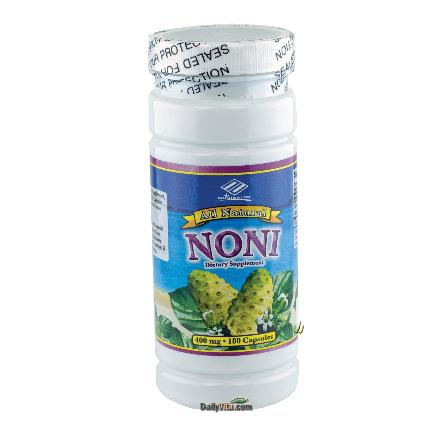 8 x All Natural NONI 400 mg 180 Capsules