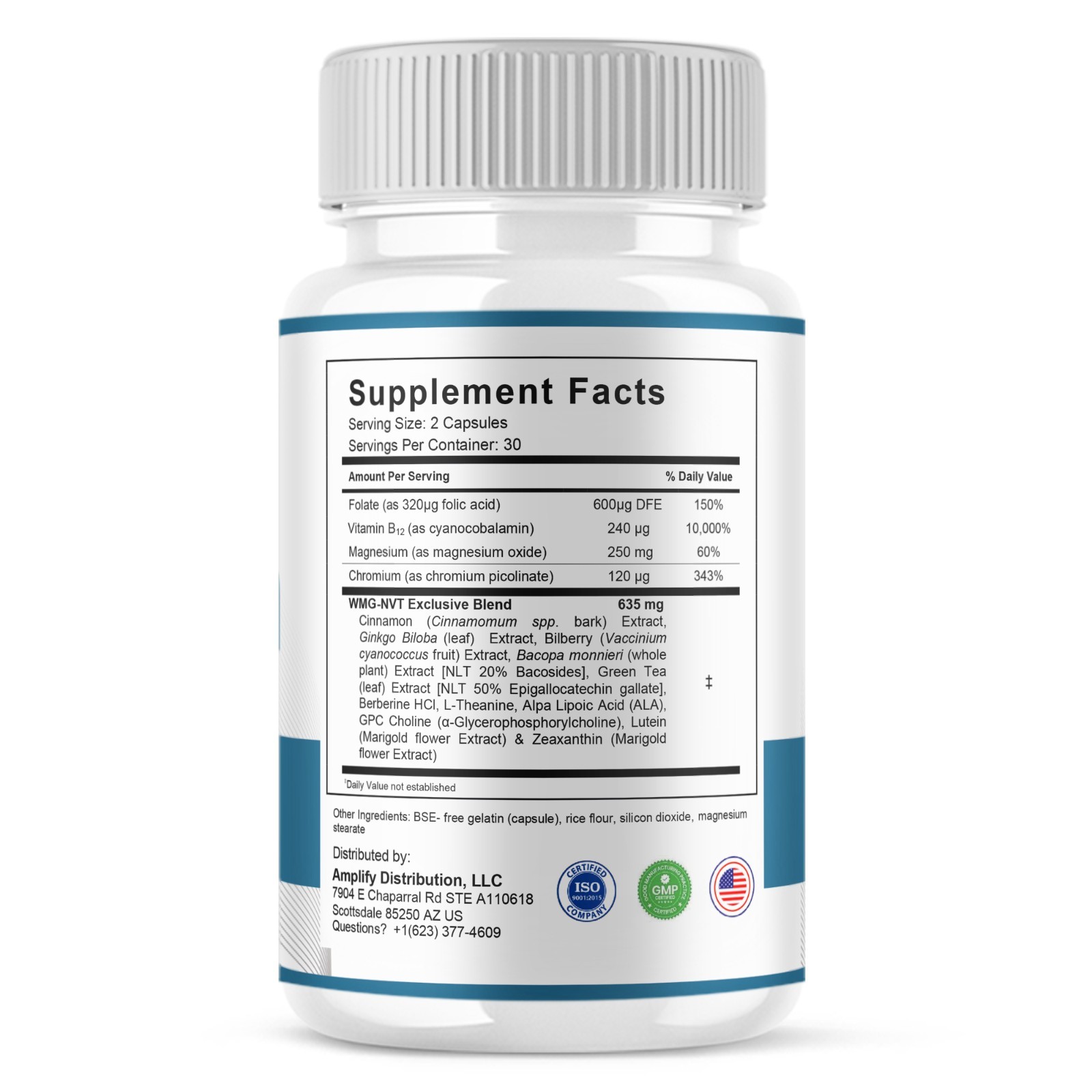 (2 Pack) Nervetin Nootropic Supplement, Nervetin Maximum Strength (120 Capsules)