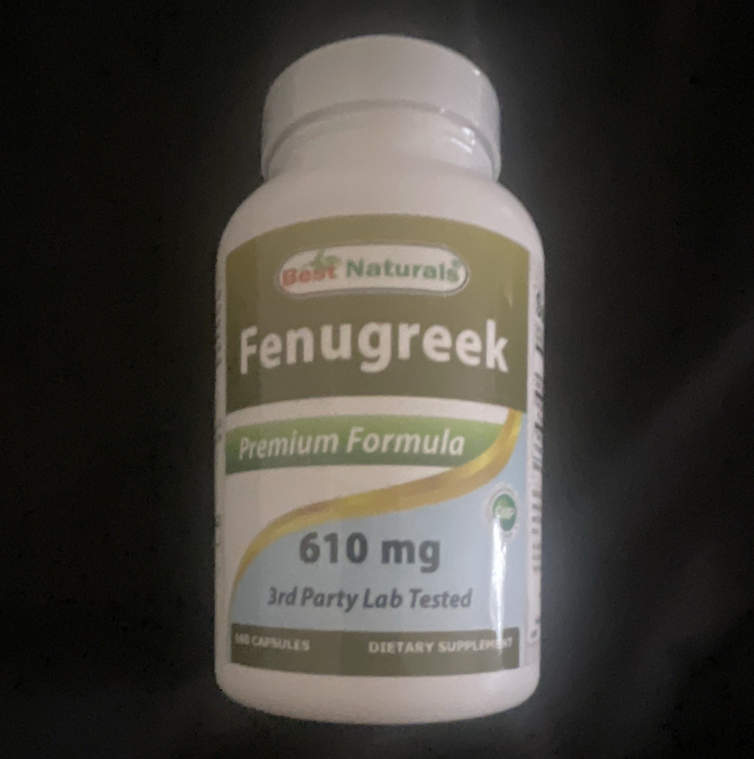 Best Naturals Fenugreek 610mg 90 Capsules Dietary Supplement Made in USA