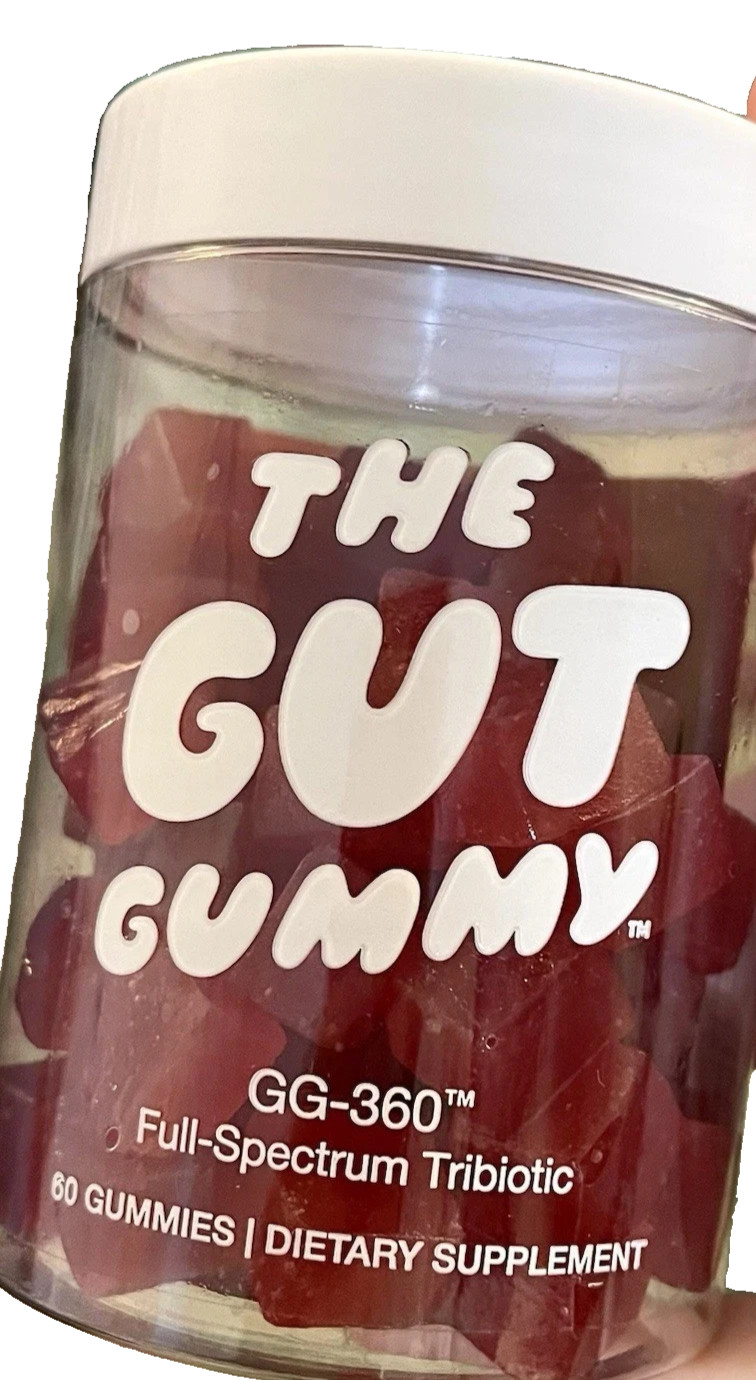 The Gut Gummy GG-360 Full-Spectrum Tribiotic Dietary Supplement Gummies 60 ct
