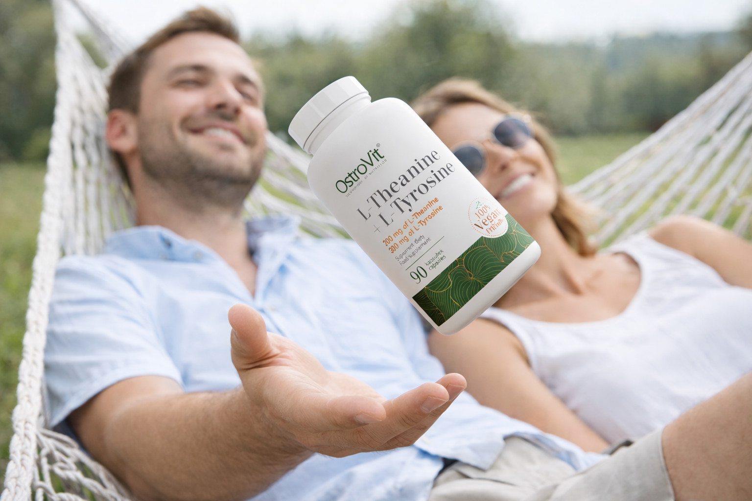 L-THEANINE + L-TYROSINE – 90 Capsules – Concentration Regeneration Sleep Quality