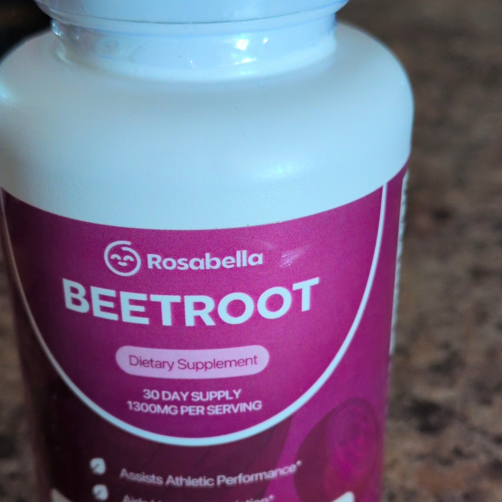 Rosabella Organic Beetroot 1300mg 60 Veggie Caps Exp 03/2028