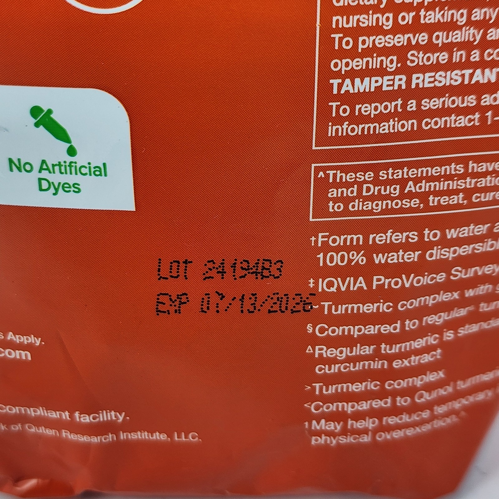 Qunol Turmeric + Ginger 750 mg Fruit Flavor 90 Soft Chews Exp 07/13/2026