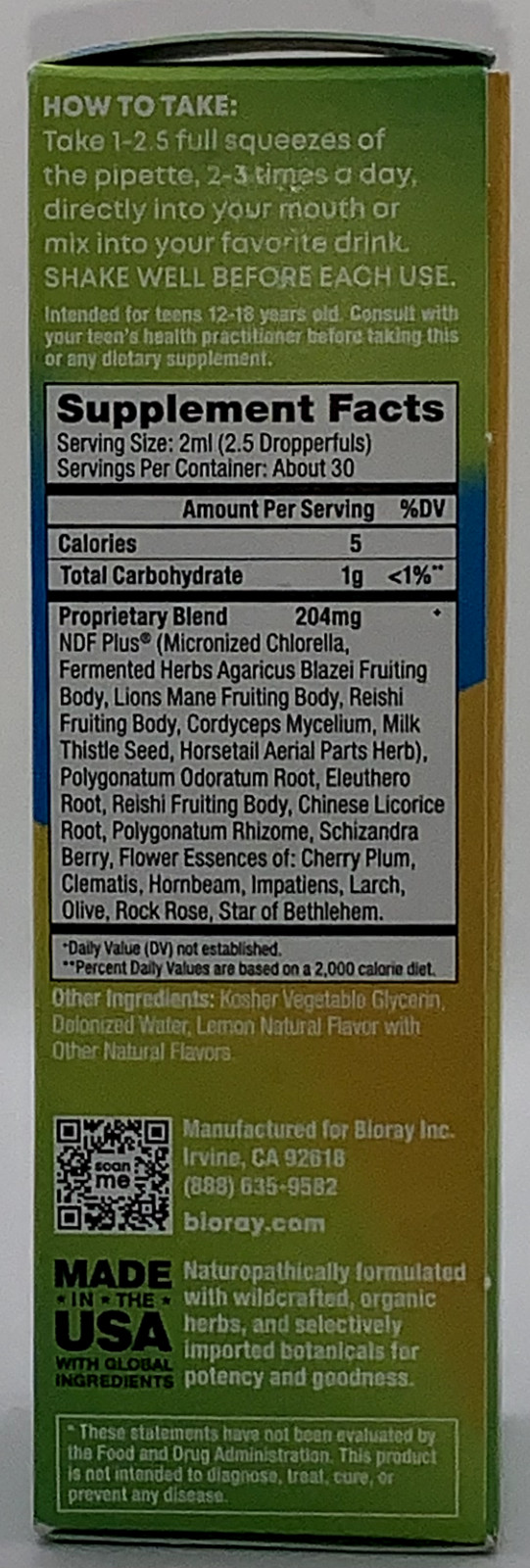 Rayz, Thinking Cap, Naturopathic Herbal Drops, Lemon, 2 fl oz (59 ml) Exp 6/28