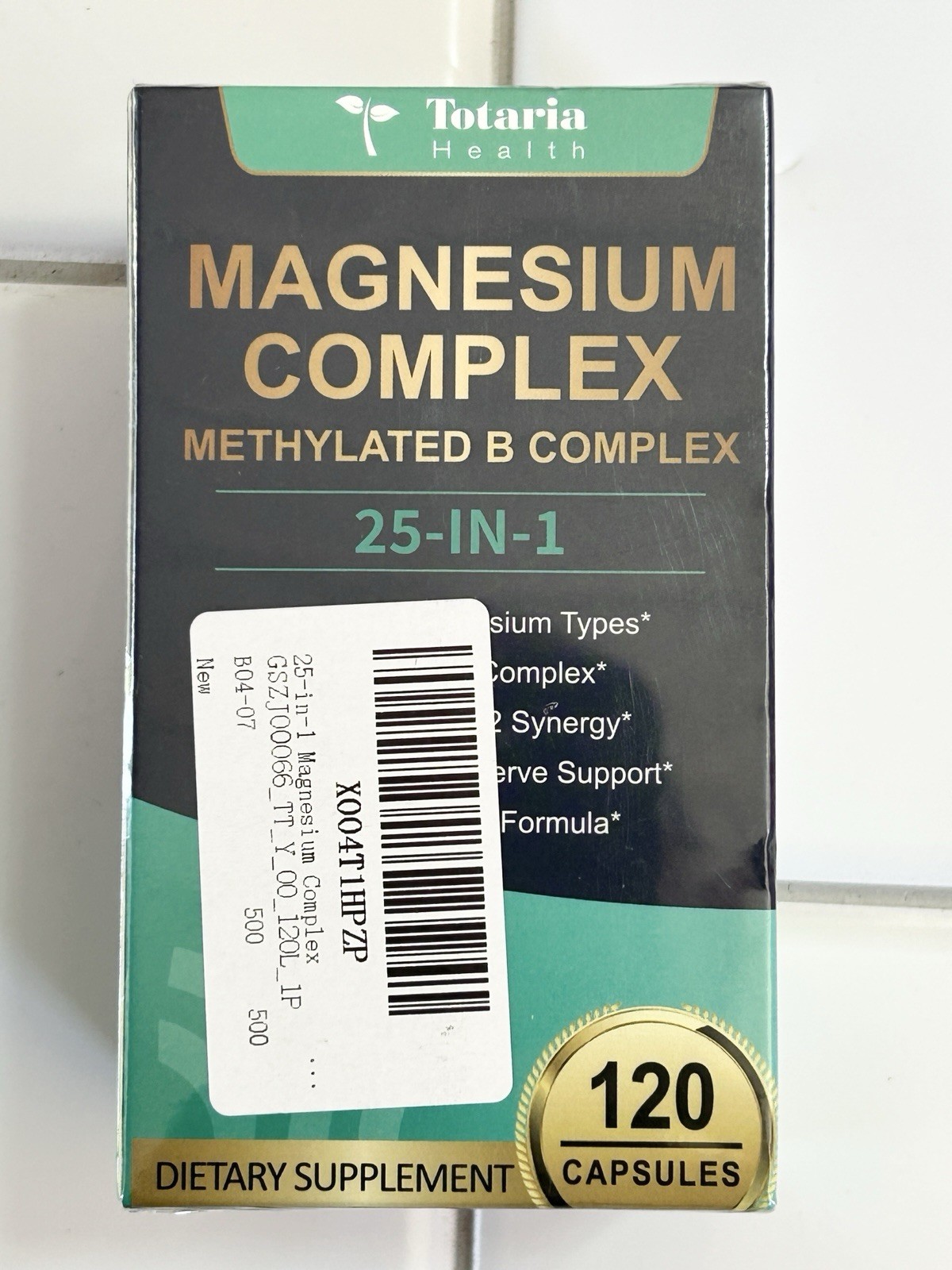 Totaria Health Magnesium Complex 25 in 1 – 120ct Energy Mood Nerve Support