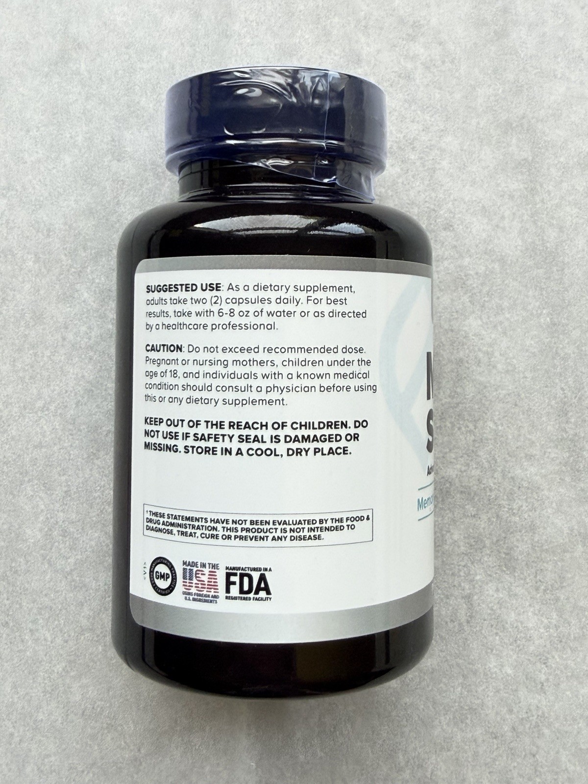 Empower Memo Shield Brain Health Memory & Focus Support Formula Supplement 60cap