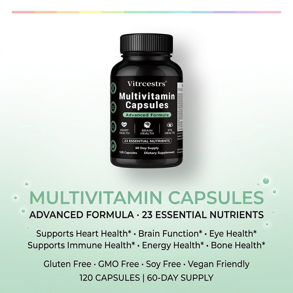 23in1 Multivitamin 30/60/120 Caps Daily Essentials for Heart,Brain,Eye & Immune