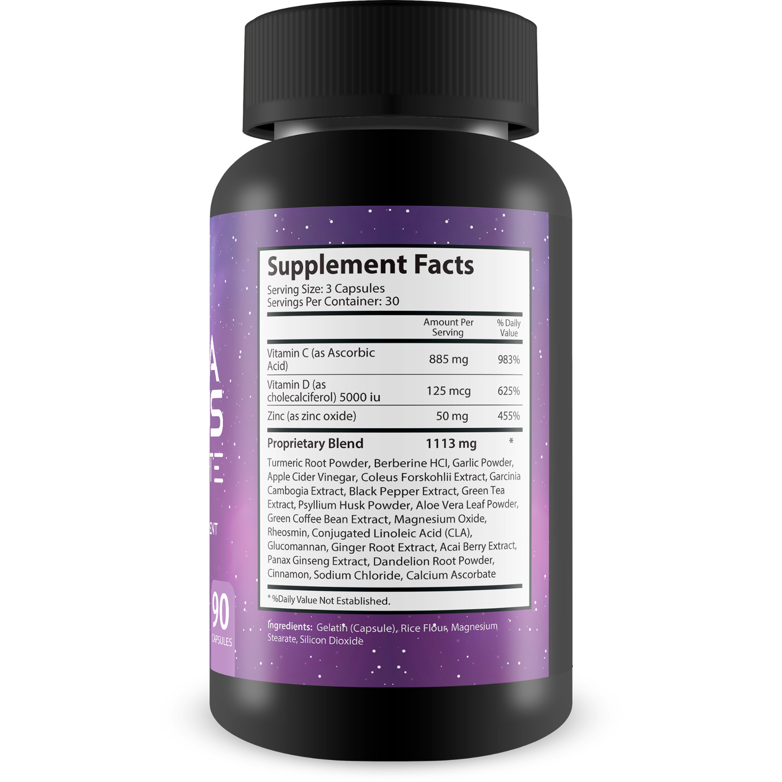 Tinnitus Supplement – Garlic Turmeric Vitamin C Max Formula – Ear Ringing
