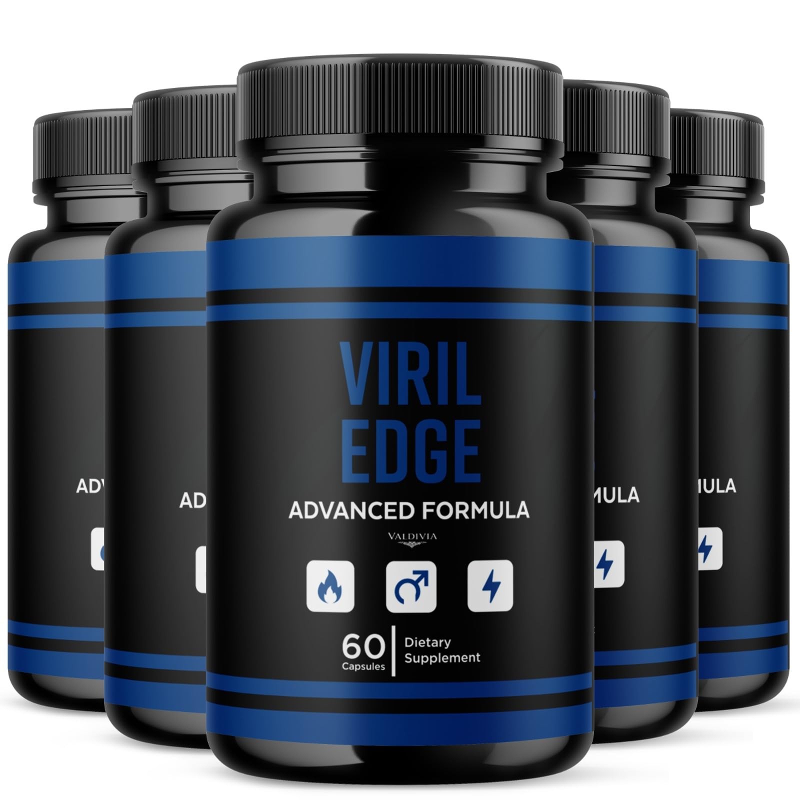 Valdivia (5 Pack) VirilEdge Capsules 300 Capsules 5 Pack Men’s Health Supplement