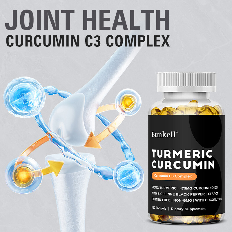 Turmeric and Black Pepper 500 mg – Bone Joint Support Capsules