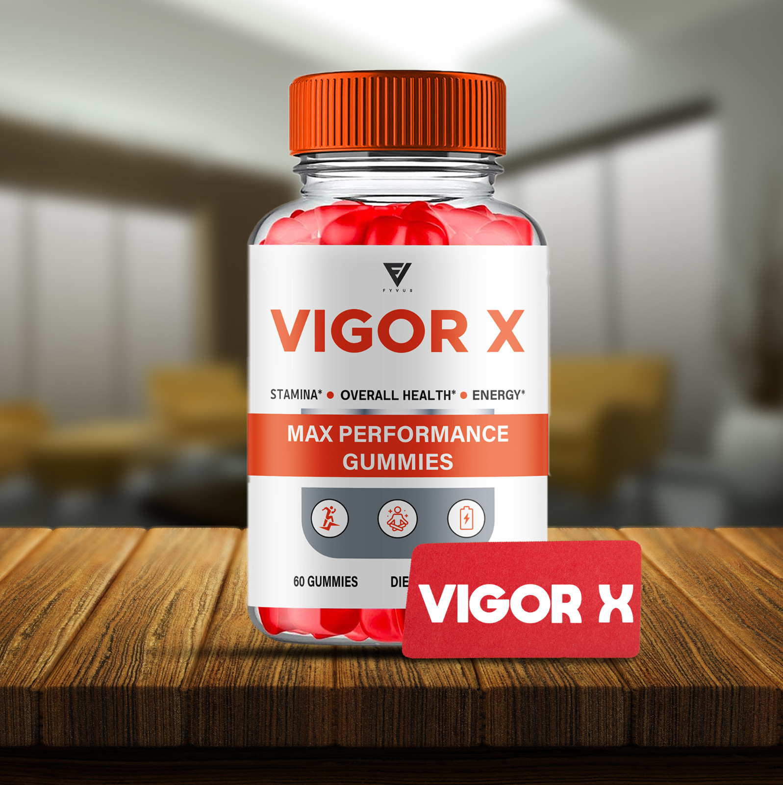 (2 Pack) Vigor X Gummies, Vigor X Max Strength Overall Wellness (120 Gummies)