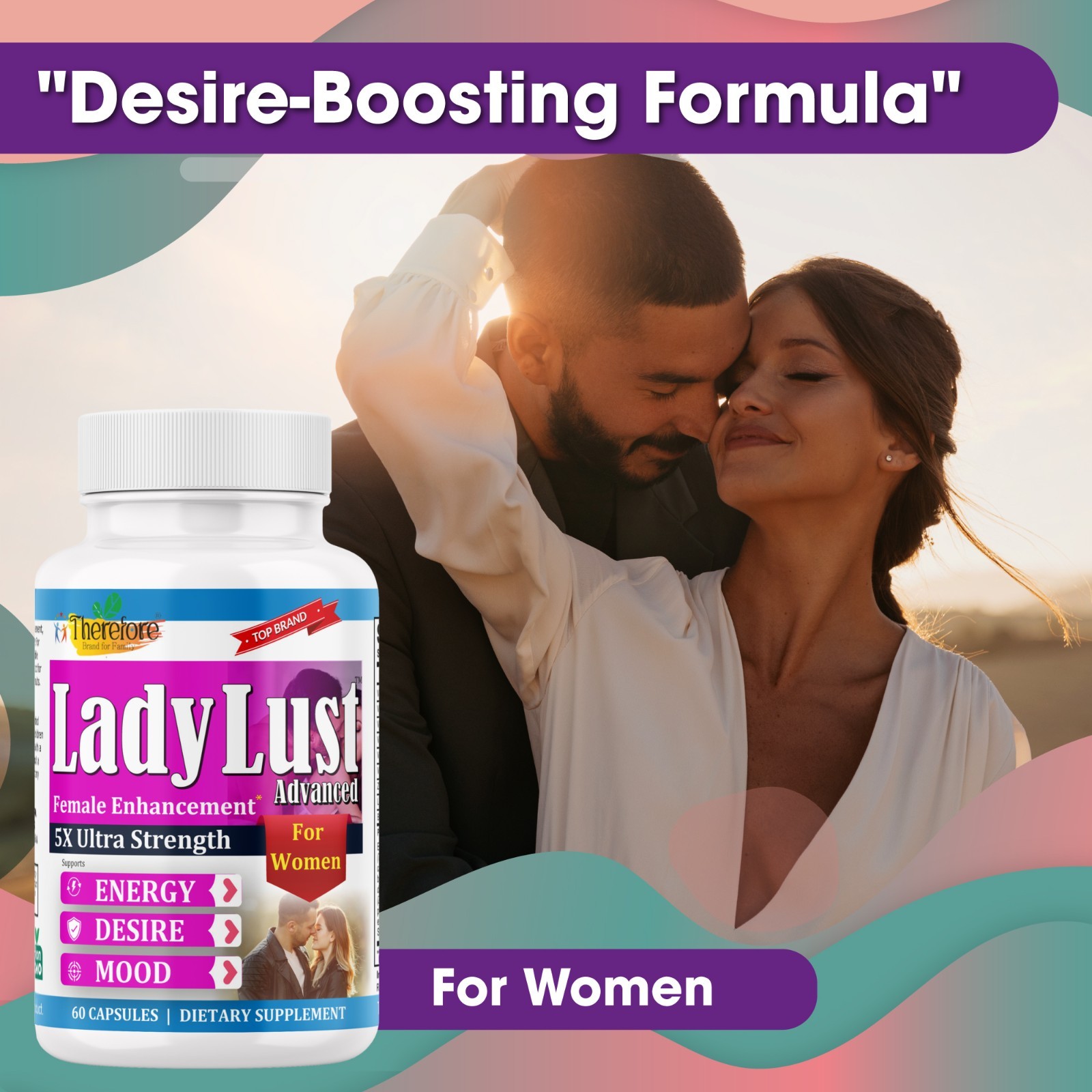 Female Arousal Pills Libido Booster for Women – Energy, Mood & Vitality- 60 Caps