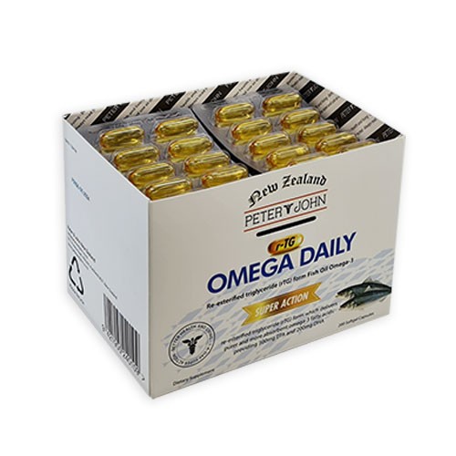 rTG Omega Daily (200 Capsules) – New Zealand Fish Oil – 5 Pack