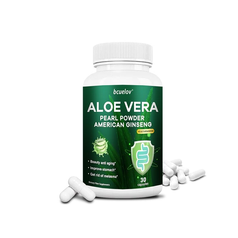 Aloe Vera PEARL POWDER AMERICAN GINSENG Digestive Support,improves stomach new