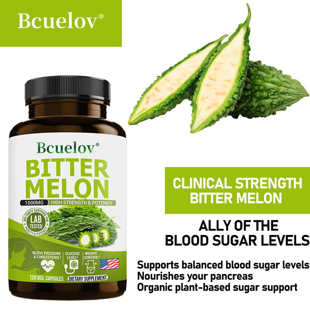 Bitter Melon Extract 1000mg – Healthy Blood Pressure Cholesterol Weight Loss