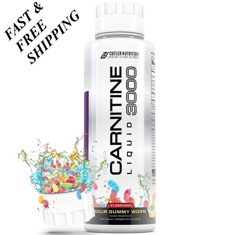 Cutler Nutrition Liquid Carnitine 3000 for Energy and Recovery Support Dietary//