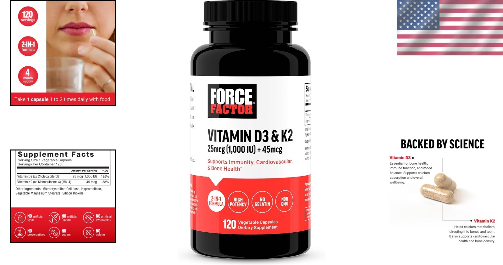 Vitamin K2 + D3 Soft Gels – Heart, Bone & Immune Health Support