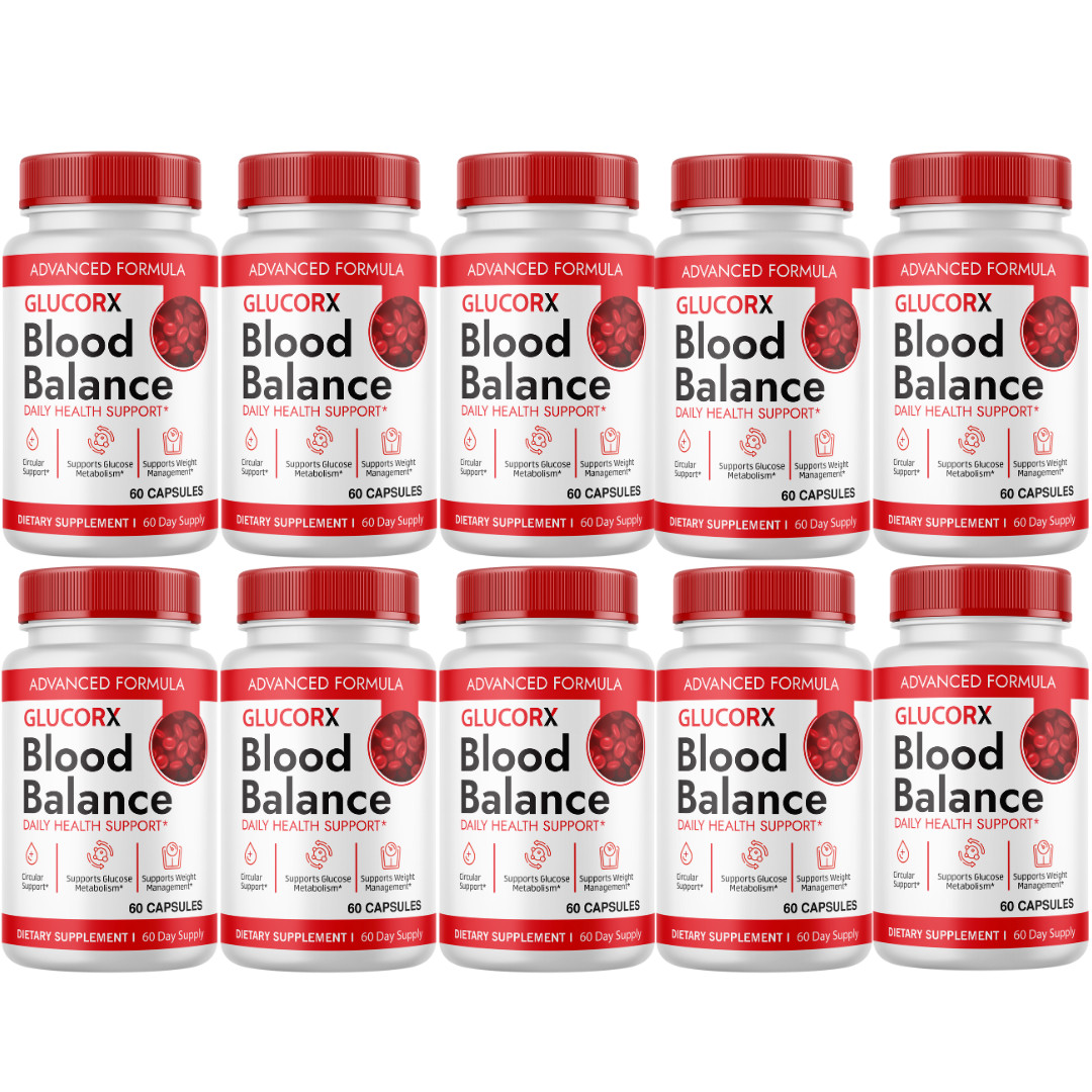 Glucorx Blood Balance, Gluco-RX Supplement Metabolism & Daily Health 10 Bottles