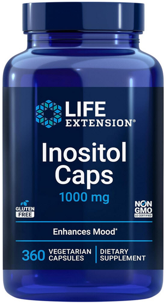 INOSITOL CAPS -MOOD HEALTH GLUCOSE HEALTHY METABOLISM | 360 Caps LIFE EXTENSION