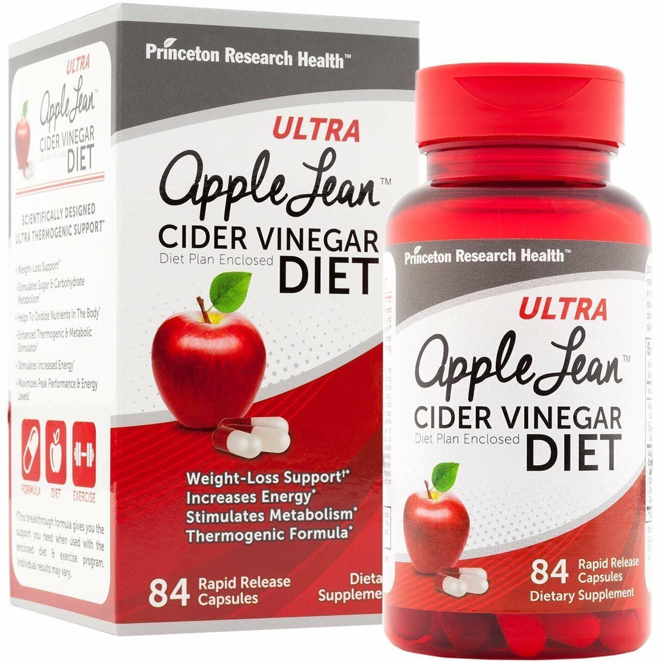 Ultra Apple Lean Cider Vinegar Diet Plan Rapid Release Capsules 101 Count 2 Pack