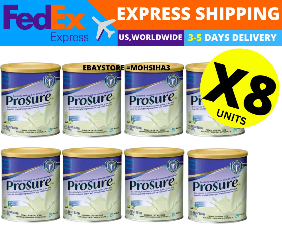 Abbott Pro Sure Milk High Protein, Prebiotic & EPA 380g X8