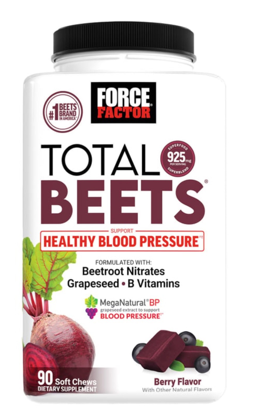 Foce Factor Total Beets Soft Chews 90ct Nitric Oxide EXP-06/27