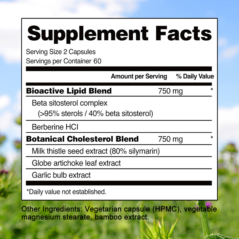 Cholesterol Health – Support Healthy Cholesterol Levels and Natural Heart Health