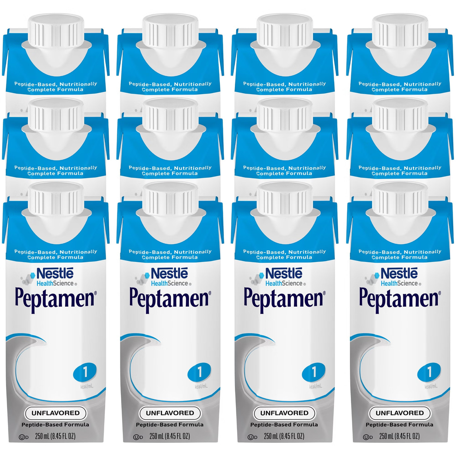 Nestle Peptamen Tube Feeding Formula Unflavored 250 mL Carton 24 Ct