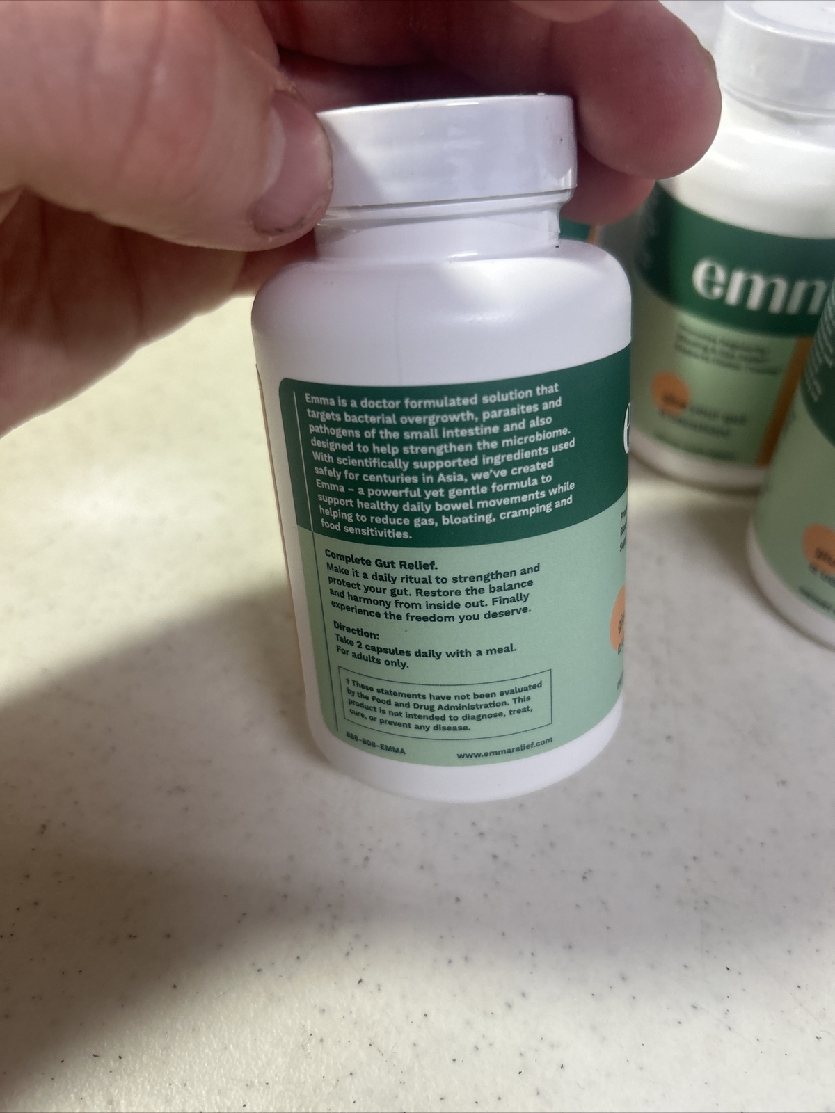 Emma Relief Supplement Konsciens Keto for Gut Bloating 60 Capsules (Pack of 5)