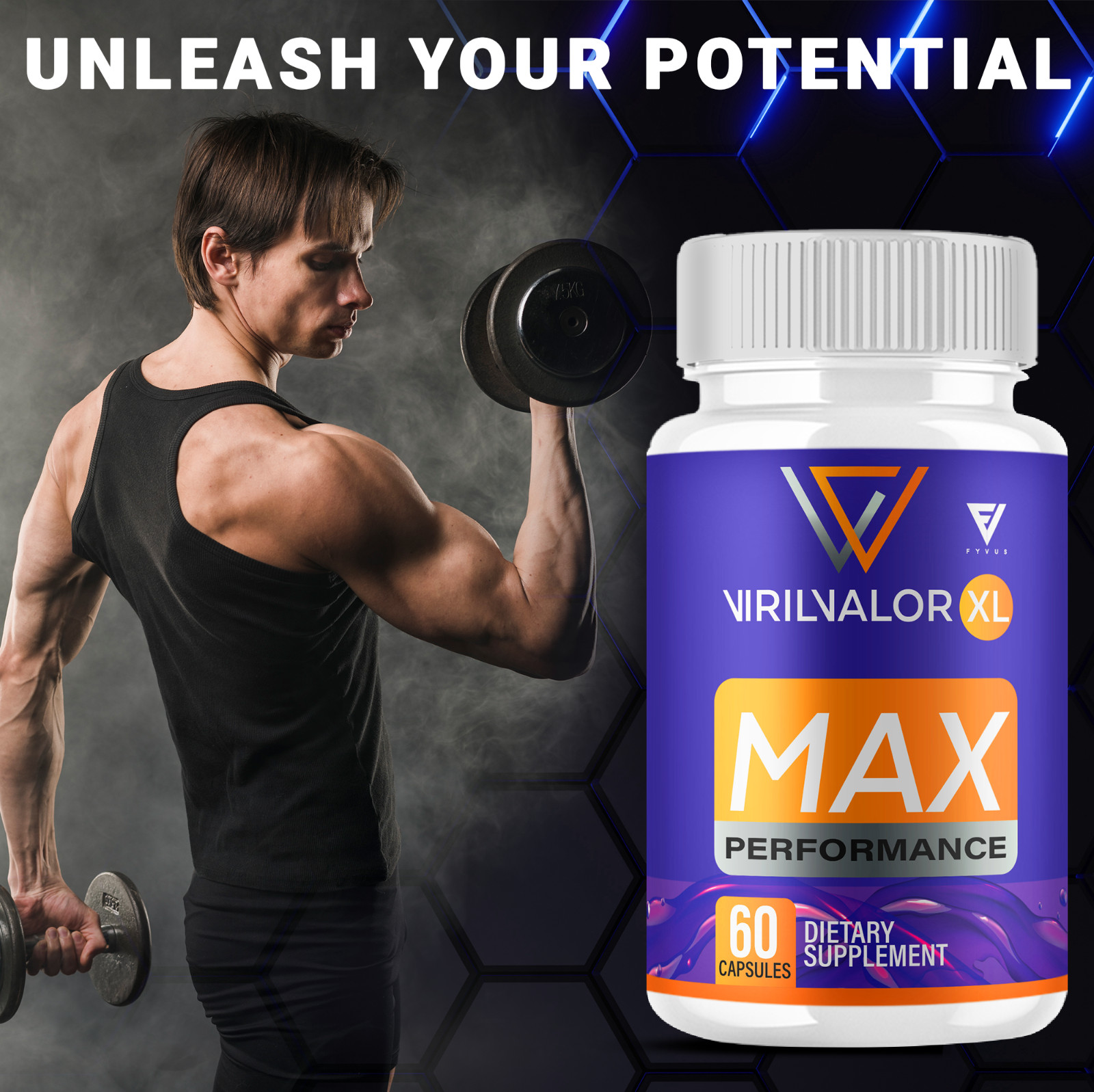 Viril Valor XL Pills, VirilValor Maximum Performance (60 Capsules)