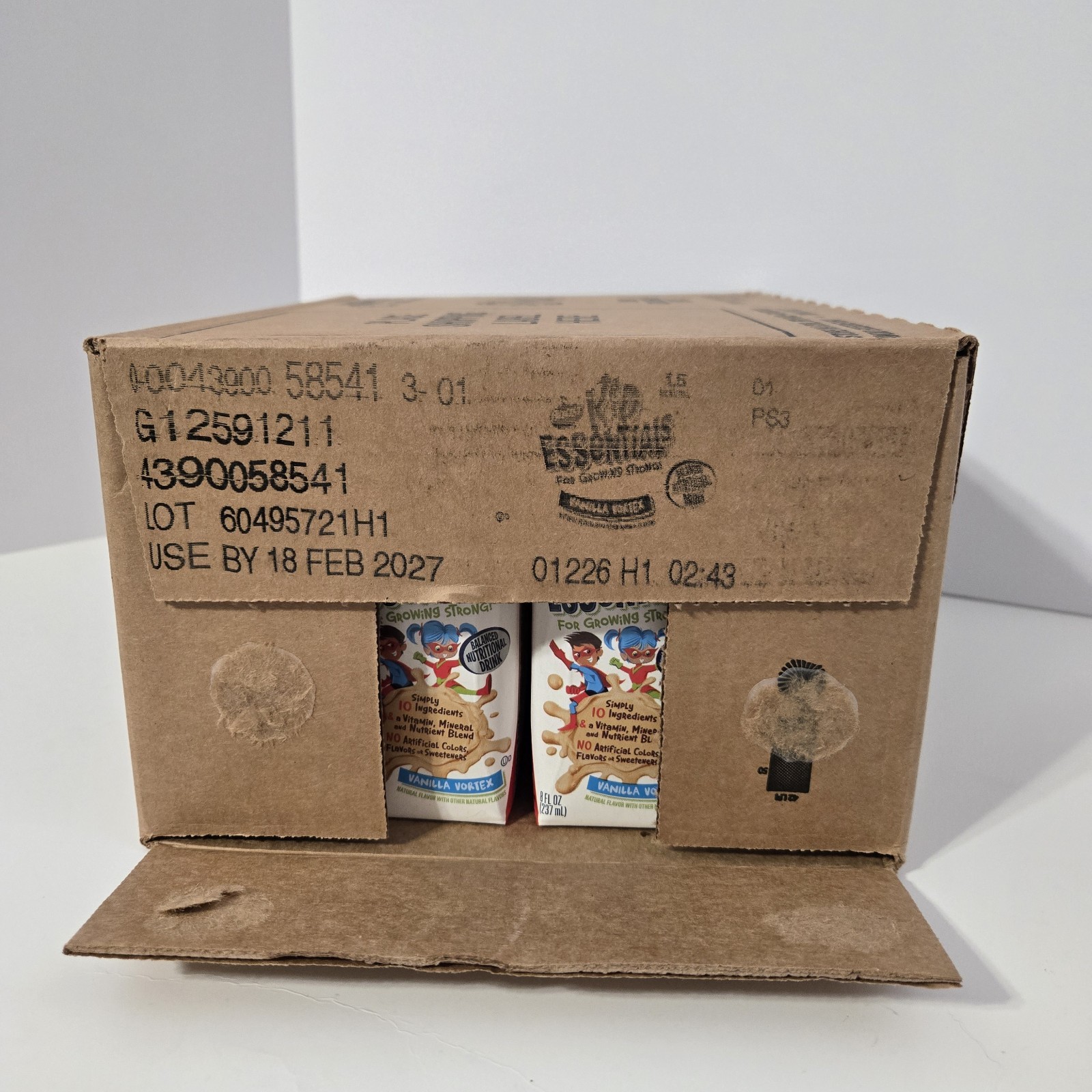 Boost Kid Essentials 1.5 Vanilla Vortex 8oz Cartons 24 Expires 2/27 360 Cals