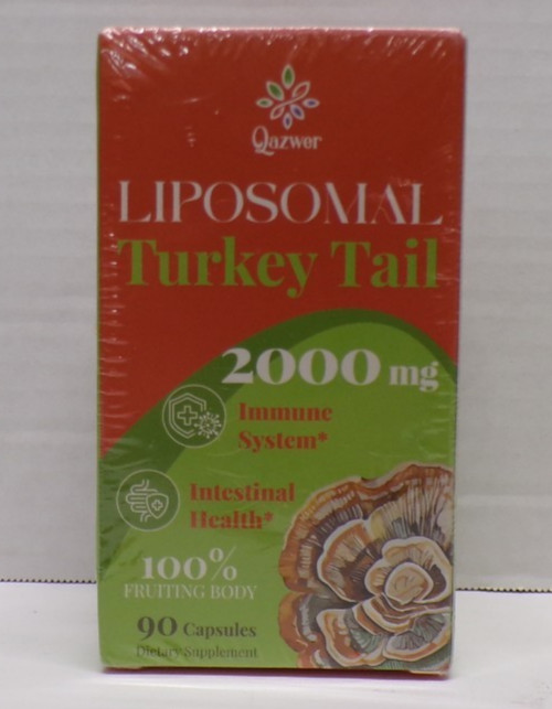 Qazwer Liposomal Turkey Tail Mushroom 90 Capsules 2000 mg Jun27