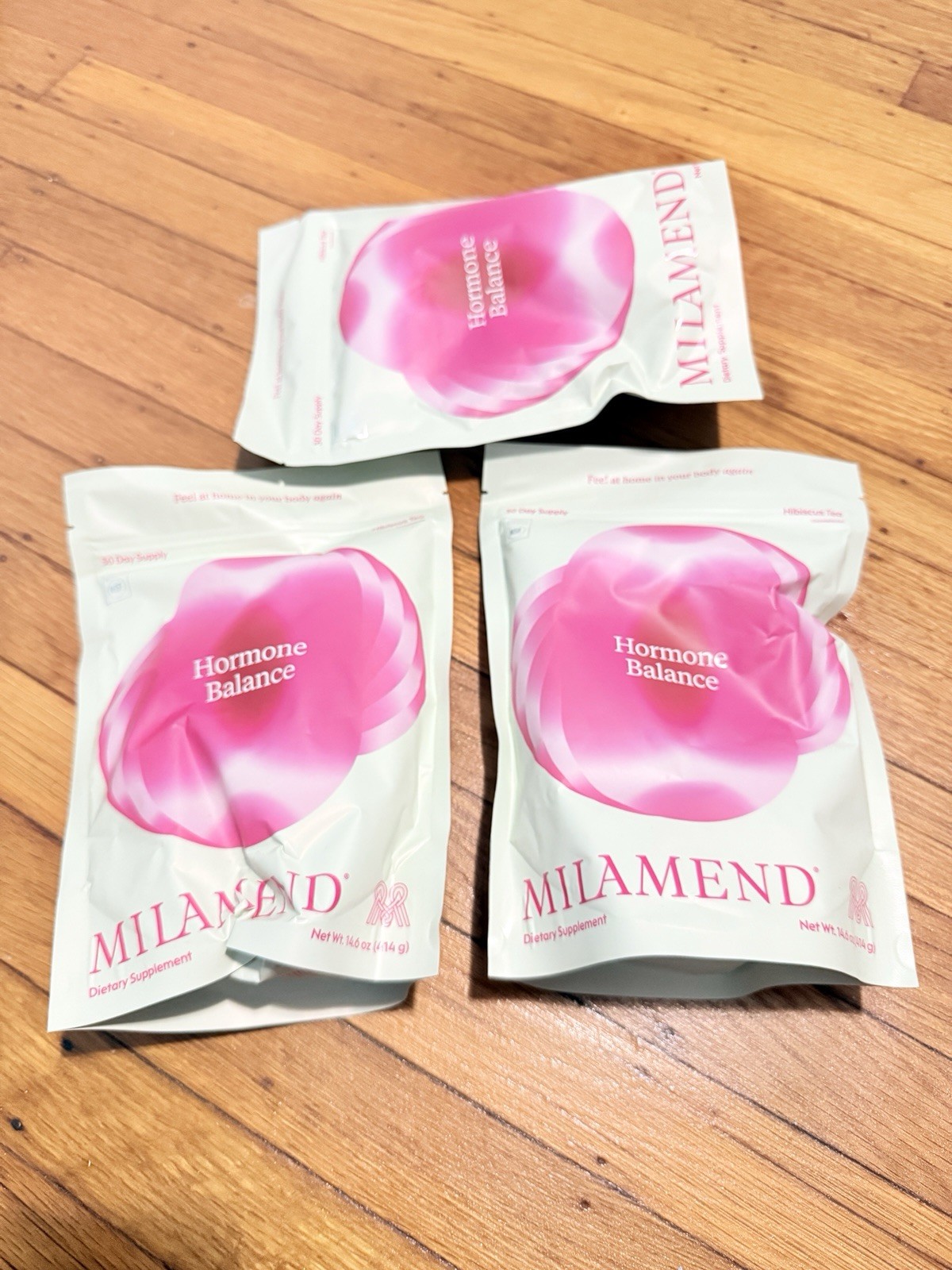 MILAMEND Hormone Balance Hibiscus Tea Powder 14.6 oz Vegan GF 03/2028